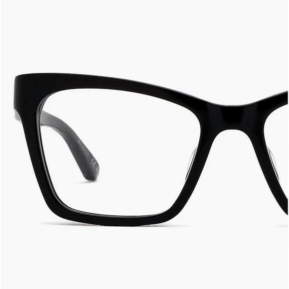 NEW BALENCIAGA women\'s bb0210o cat eye eyeglasses in shinny black